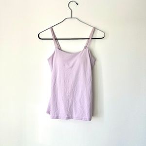 Uniqlo Women's AIRism Wireless Padded Bra Camisole Tank Top, Lavender XS SMALL